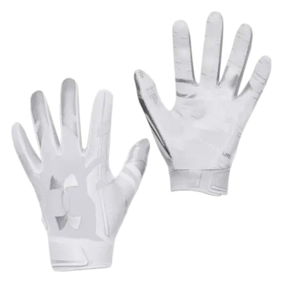 Under Armour YSM Football Gloves Size S Super Sticky Glue Grip White/Silver NWT - Picture 7 of 7